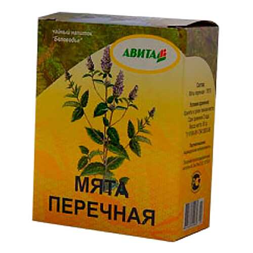 Мята перечная Авита лист 50 г