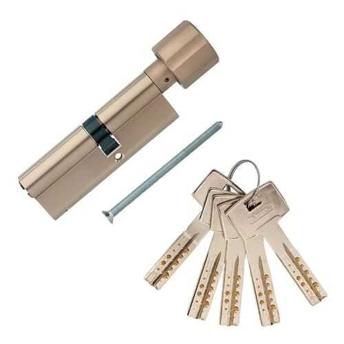 Европрофильный цилиндр ABUS M12R430 ключ/вертушка 45-40 (85 мм) NI (5 key)