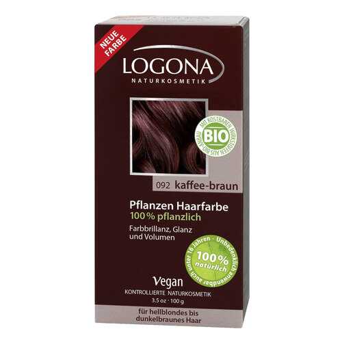 Краска для волос Logona Herbal Hair Colour 092 Coffee Brown 100 г