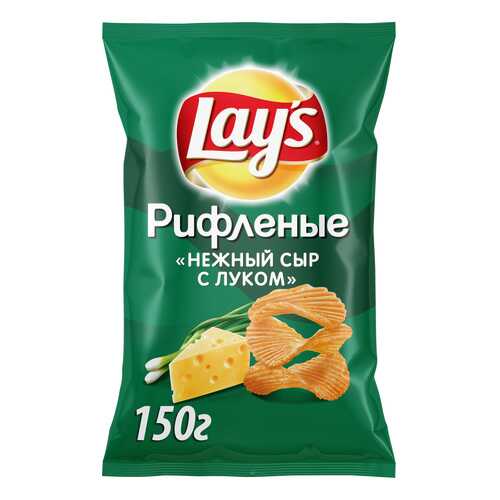 Картофельные чипсы Lay's нежный сыр с луком 150 г
