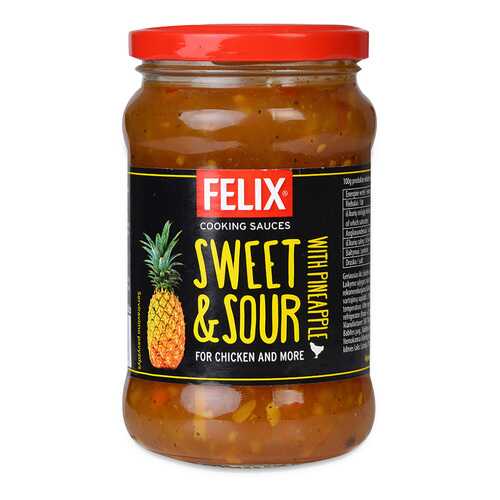 Соус Felix кисло-сладкий с ананасом SIA “Orkla Foods Latvia” 400г Латвия