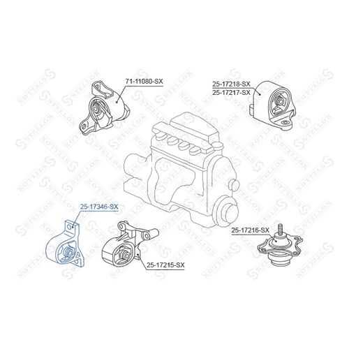 Опора двигателя STELLOX 25-17346-SX