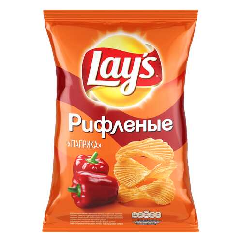 Чипсы Лейз из натурального картофеля паприка 150 г