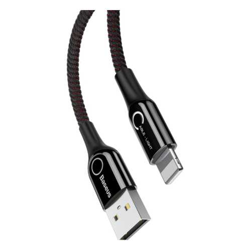 Кабель IP devices Baseus C-shaped Light Intelligent power-off Lightning 1m Black