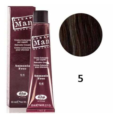 Краска для волос Lisap Milano Lisap Man Color 5 Светло-каштановый 60 мл