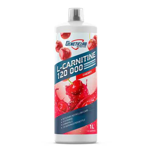 GeneticLab Nutrition L-Carnitine 120 000, 1000 мл, Cherry
