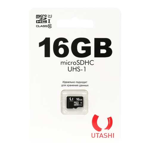 Карта памяти UTASHI Micro SD UT16GBSDCL10-00 16GB