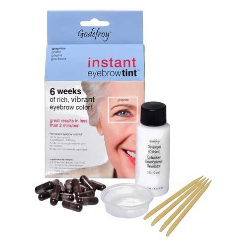 Краска для бровей Godefroy Instant Eyebrow Tint Kit 506 Graphite 15 капсул