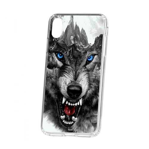 Чехол Apple iPhone XS Max Kruche Print Волк