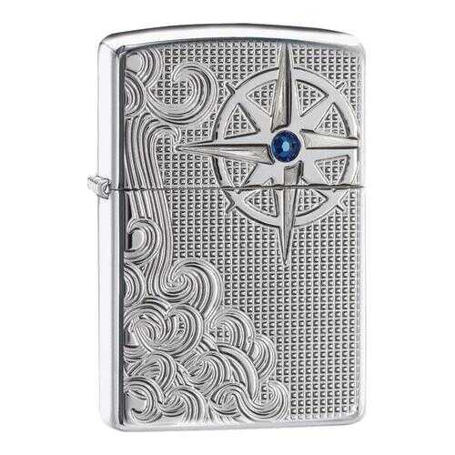 Зажигалка Zippo Armor Nautical Waves High Polish Chrome