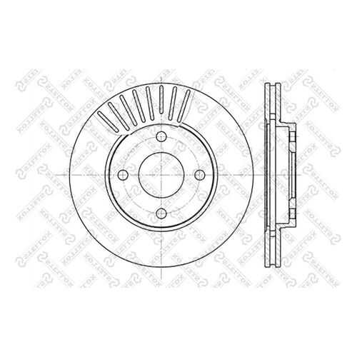 Тормозной диск Stellox 6020-2549V-SX