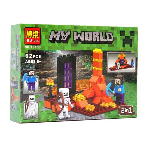 Конструктор Bela Майнкрафт My World Стив со Скелетом 10189