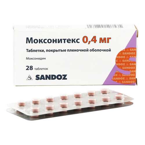 Моксонитекс таблетки 0,4 мг 28 шт.