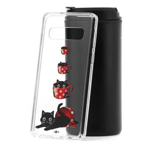 Чехол Samsung Galaxy S10 Kruche Print Котенок в чашке