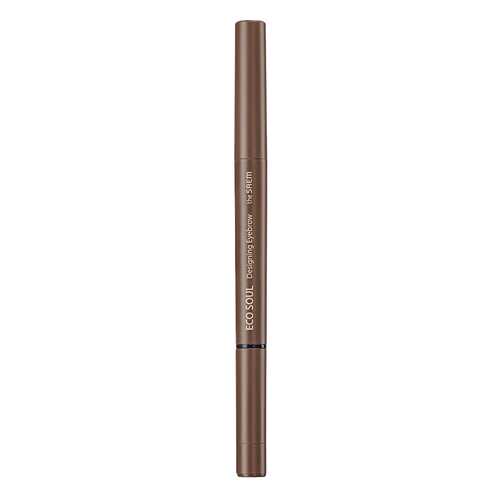 Карандаш для бровей The Saem Eco Soul Designing Eyebrow 3в1 01 Brown 0,2 г+0,12 г