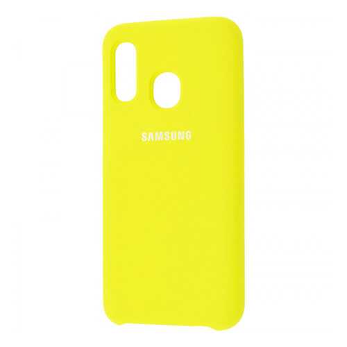 Чехол Silicone Cover для Samsung Galaxy A40 (A405F) Yellow