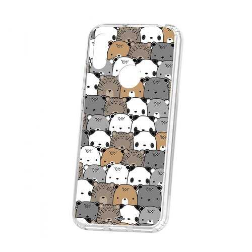 Чехол Kruche Huawei Y6 2019 Print Медвежата