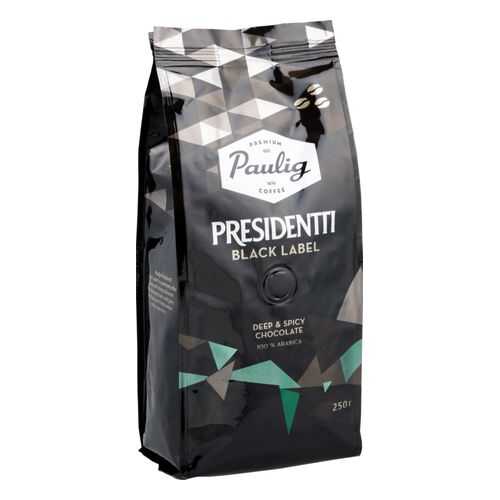 Кофе в зернах Paulig presidentti black label 250 г