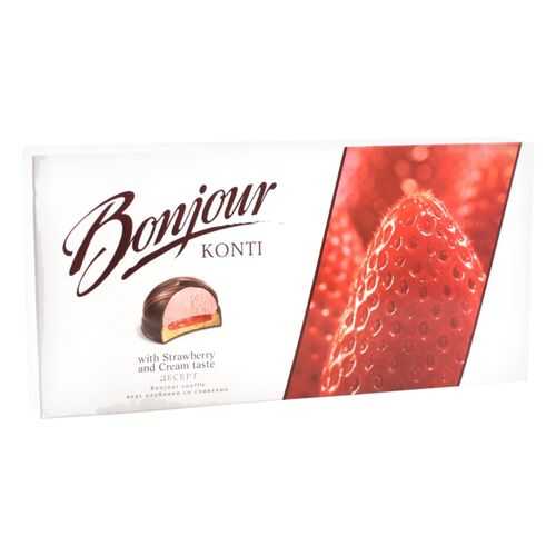 Десерт Bonjour souffle вкус клубники со сливками 232 г