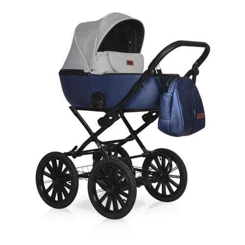 Коляска 2 в 1 Riko Basic Ozon Shine Prestige 04 синий серый