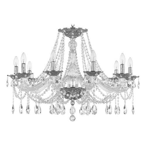 Люстра хрустальная 1607/10/300 Ni Bohemia Ivele Crystal