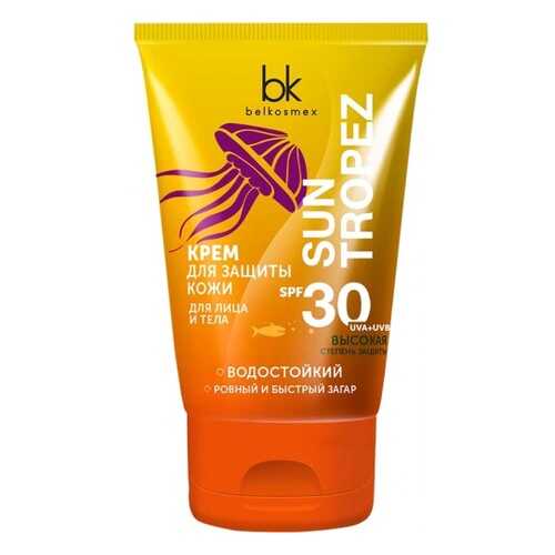 Крем для защиты кожи лица и тела SPF30 BelKosmex Sun Tropez 120 г
