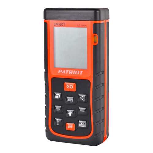 Дальномер лазерный Patriot LM601, макс, дистанция 60 метровпамять 99 изм,