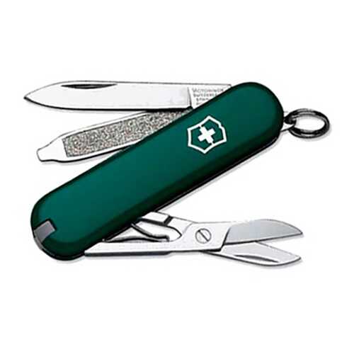 Мультитул Victorinox Classic 0.6223.4 58 мм зеленый, 7 функций