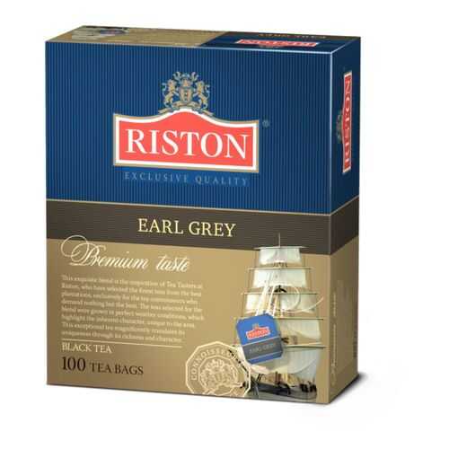 Чай черный Riston earl grey 100 пакетиков