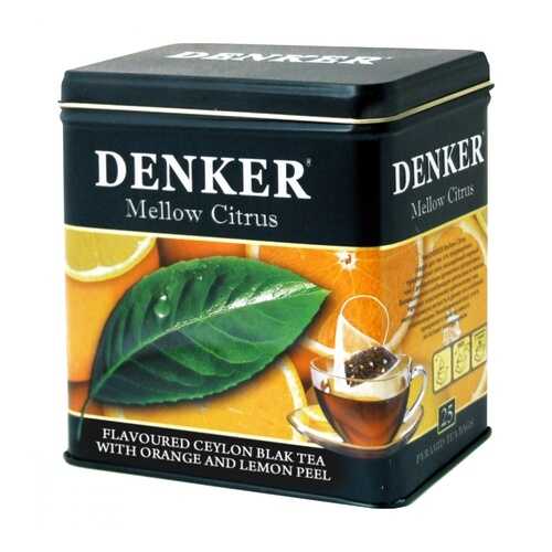 Чай Denker Mellow Citrus черный с добавками 25 пирамидок