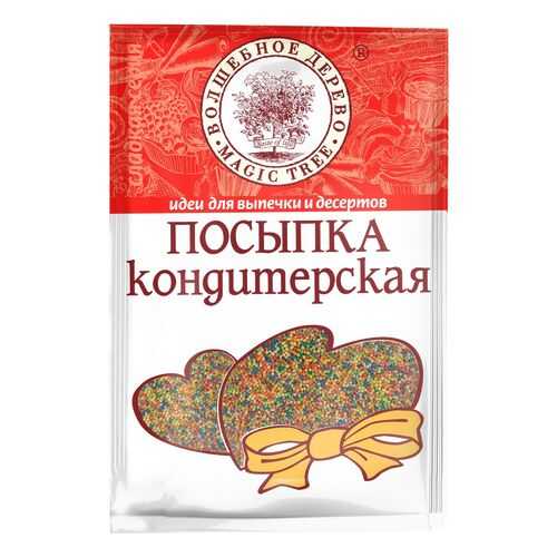 Посыпка кондитерская Волшебное дерево бисер разноцветный мини 40 г