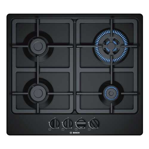 Встраиваемая варочная панель газовая Bosch PGH6B6B90R Black