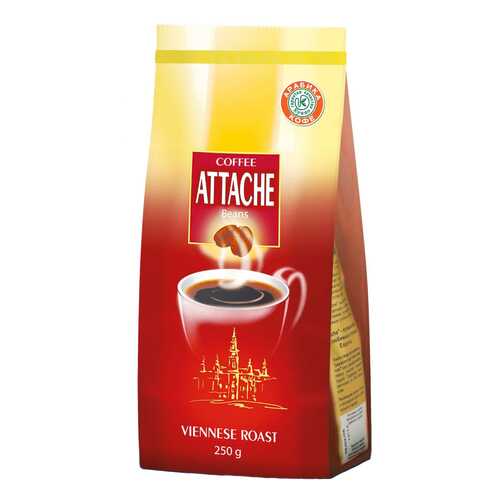 Кофе куппо Attache венской обжарки зерно 250 г