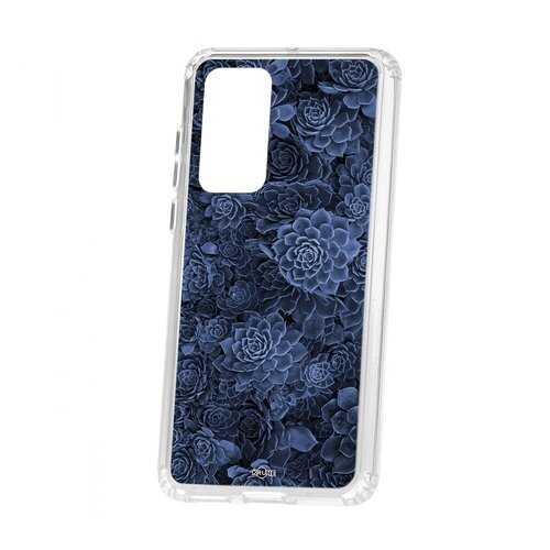 Чехол Kruche для Huawei P40 Print Каменная роза