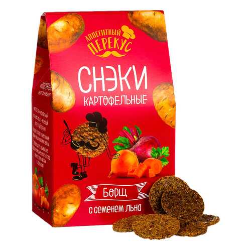 Снеки картофельные Полезный перекус борщ 100 г