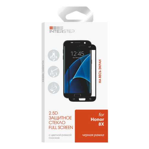 Защитное стекло InterStep для Honor Honor 8x Black