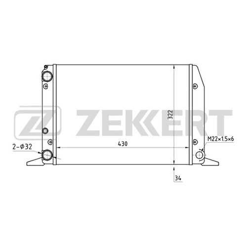 Радиатор охлаждения двигателя ZEKKERT MK-1018