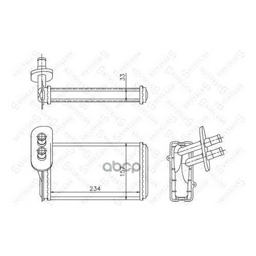 Радиатор печки Stellox 1035019SX