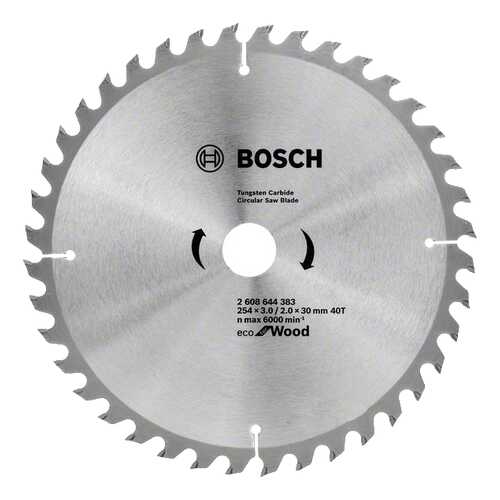 Диск по дереву Bosch ECO WO 254x30-40T 2608644383