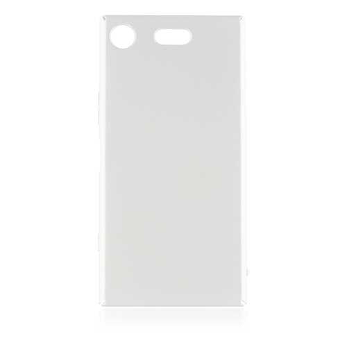 Накладка Brosco Soft-touch для Sony Xperia XZ1 Compact, серебряная