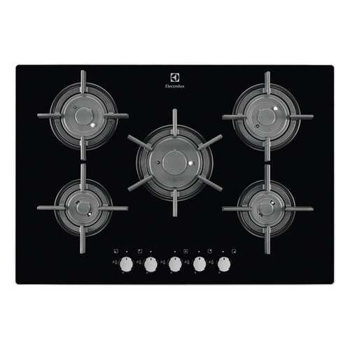 Встраиваемая варочная панель газовая Electrolux EGT97657NK Black/Silver