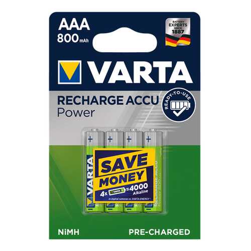 Аккумуляторная батарея Varta RECHARGE ACCU POWER 56703 4 шт