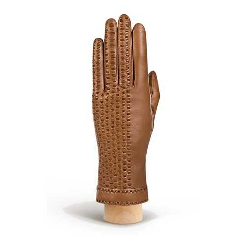 Перчатки женские Eleganzza F-HP0048 коричневые 6.5