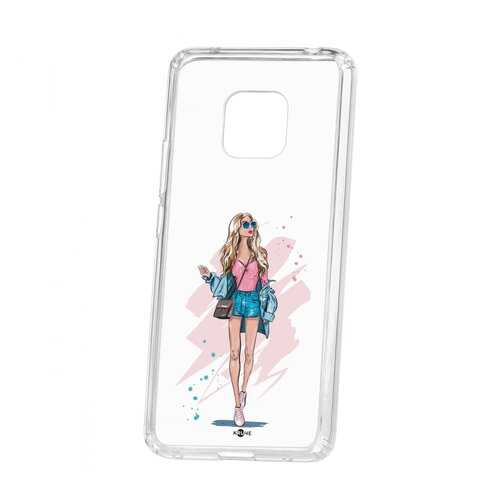 Чехол Kruche Huawei Mate 20 Pro Print Fashion Girl
