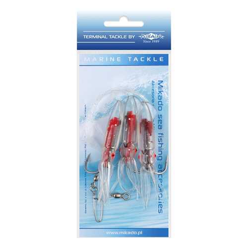 Поводоки для морской ловли Mikado Squid Rig LS-C174 7,5 см, крючки №4/0