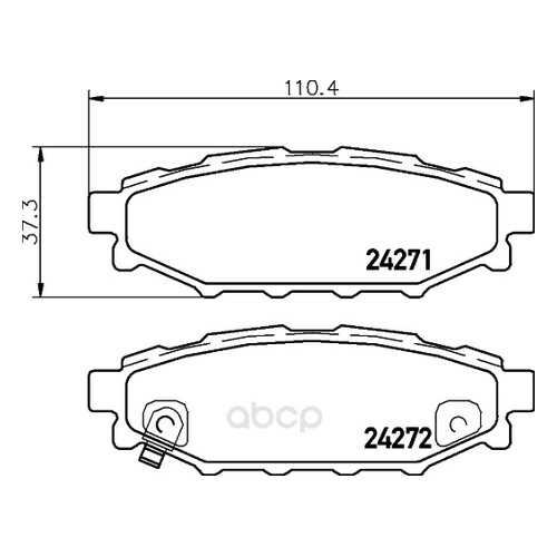 Тормозные колодки дисковые HELLA 8DB355028341