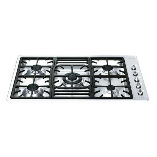 Встраиваемая варочная панель газовая Smeg PGF95-4 Silver