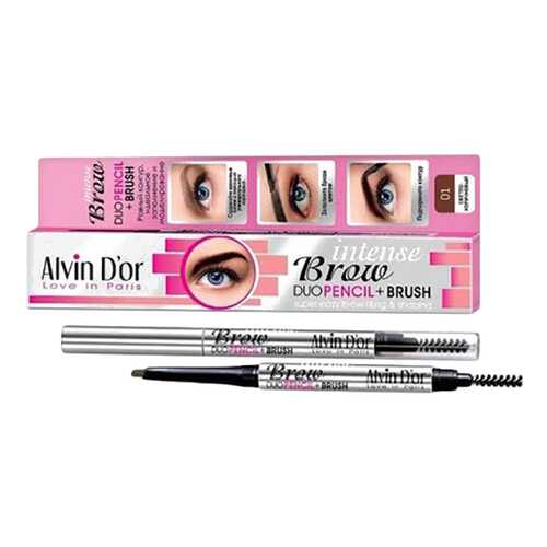 Карандаш для бровей Alvin D'or Intense Brow, Light Brown