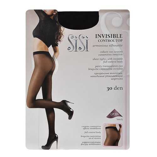 Колготки SiSi INVISIBLE CONTROL TOP 30 / Nero (Черный) / 4 (L)
