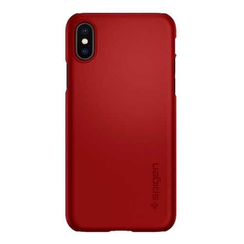 Чехол Apple Spigen Thin Fit Metallic Red для iPhone X 057CS22109